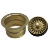 Nantucket Sinks 3.5 Inch Extended Flange Disposal Kitchen Drain Brass 3.5EDF-PB